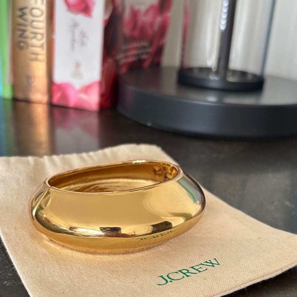 J. Crew Shiny Gold Cuff Bracelet